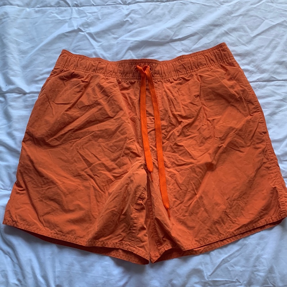 Orange swim trunks